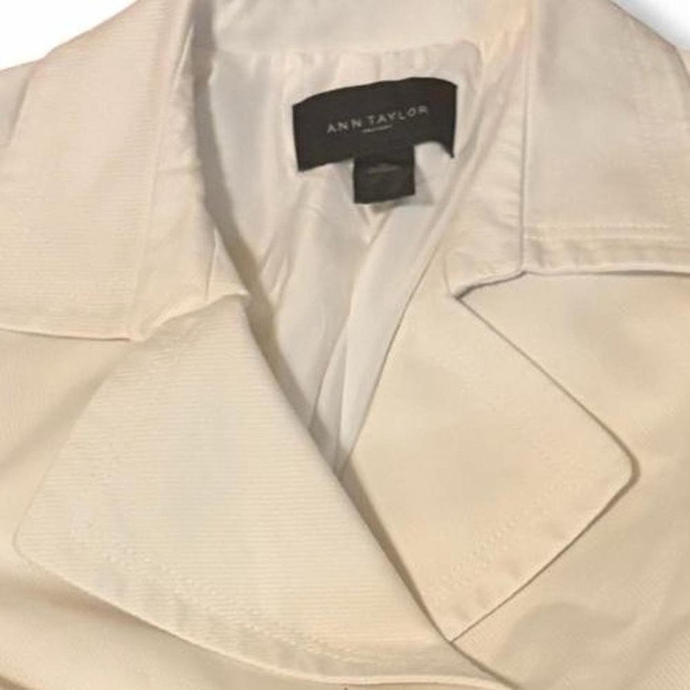 Ann Taylor Women's Off-White Pea Coat - Picture 7 of 9